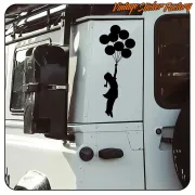 Banksy Ballons Aufkleber | Street Art