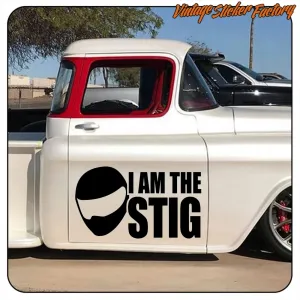 Pegatina I AM THE STIG. Comprar pegatinas.