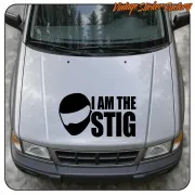 I AM THE STIG STICKER. BUY VINYL STICKERS.