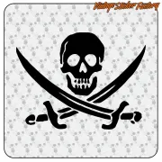 Pegatina PIRATA. Comprar pegatinas.