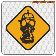 MASK GAS STICKER. BUY VINYL STICKERS.
