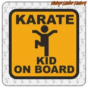 Pegatina KARATE KID ON BOARD. Comprar pegatinas.
