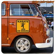KARATE KID ON BOARD STICKER. BUY VINYL STICKERS.