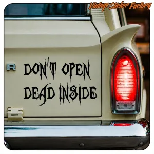 DON’T OPEN, DEAD INSIDE Sticker | Vintage Sticker Factory