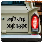 Aufkleber DON'T OPEN, DEAD INSIDE | Vintage Sticker Factory