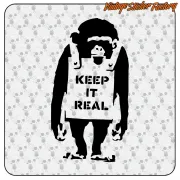 KEEP IT REAL AUFKLEBER. KAUFEN SIE VINYLAUFKLEBER.