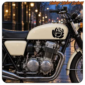 Sticker Rose Tattoo Classique | Custom Culture