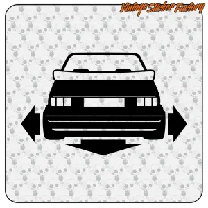 Pegatina GOLF CABRIO. Comprar pegatinas.