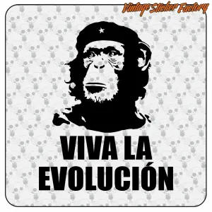 AUTOCOLLANT VIVA LA EVOLUCION. ACHETEZ DES AUTOCOLLANTS EN VINYLE.