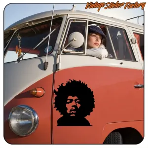 Jimi-Hendrix-Aufkleber aus Vinyl | Vintage Sticker Factory