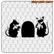 AUTOCOLLANT BANKSY RATS. ACHETEZ DES AUTOCOLLANTS EN VINYLE.