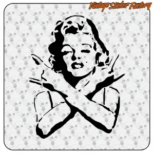 MARILYN -1 AUFKLEBER. KAUFEN SIE VINYLAUFKLEBER.