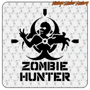 Zombie-Hunter-Aufkleber | Zombie-Vinyl