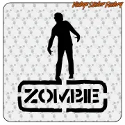 ZOMBIE -4 STICKER. BUY VINYL STICKERS.