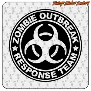 Pegatina ZOMBIE OUTBREAK RESPONSE TEAM. Comprar pegatinas.