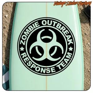 ZOMBIE OUTBREAK RESPONSE TEAM STICKER. BUY VINYL STICKERS.