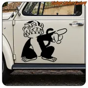 EVIL MONKEY STICKER. BUY VINYL STICKERS.