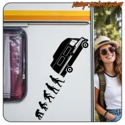 Pegatina EVOLUCION JAMES COOK. Comprar pegatinas.