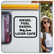 Pegatina LICOR CAFE. Comprar pegatinas.