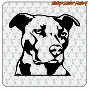 AUTOCOLLANT PITBULL - AMERICAN STAFORD. ACHETEZ DES AUTOCOLLANTS EN VINYLE.