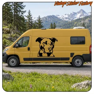PITBULL - AMERIKANER STAFORD AUFKLEBER. KAUFEN SIE VINYLAUFKLEBER.