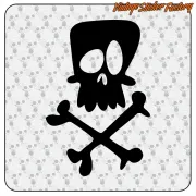 Custom Culture SCHÄDEL-Aufkleber