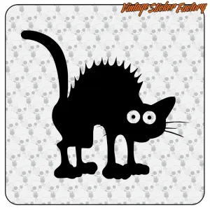 KATZE -10 AUFKLEBER. KAUFEN SIE VINYLAUFKLEBER.