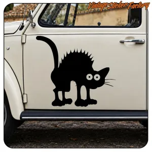 KATZE -10 AUFKLEBER. KAUFEN SIE VINYLAUFKLEBER.