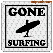 GONE SURFING Surf-Aufkleber