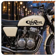 Pegatina CAFE RACER TEXT. Comprar pegatinas.