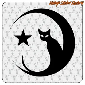 KATZE -12 AUFKLEBER. KAUFEN SIE VINYLAUFKLEBER.