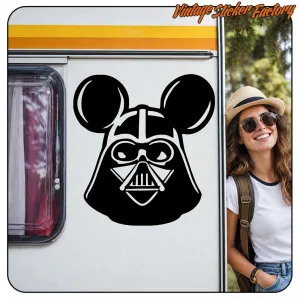 AUTOCOLLANT DARTH VADER MICKEY MOUSE. ACHETEZ DES AUTOCOLLANTS EN VINYLE.