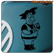 GOKU HOMER AUFKLEBER. KAUFEN SIE VINYLAUFKLEBER.