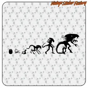 AUSSERIRDISCHE EVOLUTION AUFKLEBER. KAUFEN SIE VINYLAUFKLEBER.