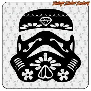 STORM TROPPER SUGAR SKULL STICKER. BUY VINYL STICKERS.