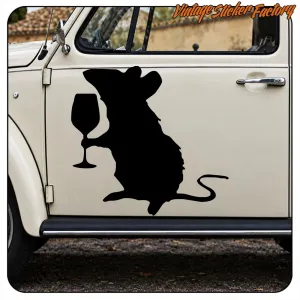 Pegatina RATA BANKSY. Comprar pegatinas.