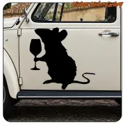RATA BANKSY -1 STICKER. BUY VINYL STICKERS.