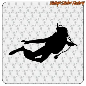 Decorative vinyl diving sticker