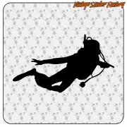 Decorative vinyl diving sticker