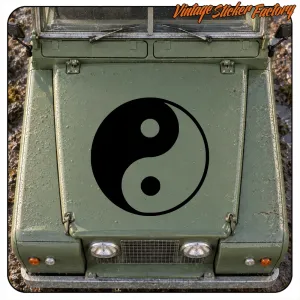 Yin Yang Cut Vinyl Sticker