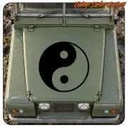 Yin Yang Cut Vinyl Sticker