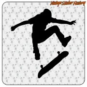 Dekorativer Skater-Vinylaufkleber