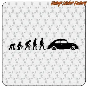 Pegatina EVOLUCION BEETLE. Comprar pegatinas.
