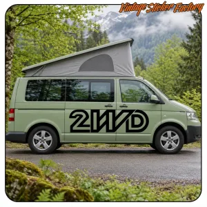 2WD AUFKLEBER. KAUFEN SIE VINYLAUFKLEBER.