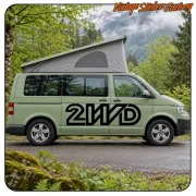 Pegatina 2WD. Comprar pegatinas para furgonetas camper