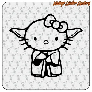 Pegatina YODA KITTY. Comprar pegatinas.