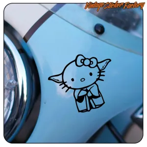 YODA KITTY AUFKLEBER. KAUFEN SIE VINYLAUFKLEBER.