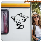 YODA KITTY STICKER. BUY VINYL STICKERS.