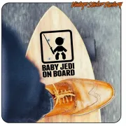 AUTOCOLLANT BÉBÉ JEDI À BORD. ACHETEZ DES AUTOCOLLANTS EN VINYLE.