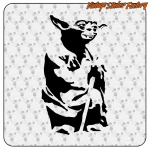 YODA -4 STICKER. BUY VINYL STICKERS.